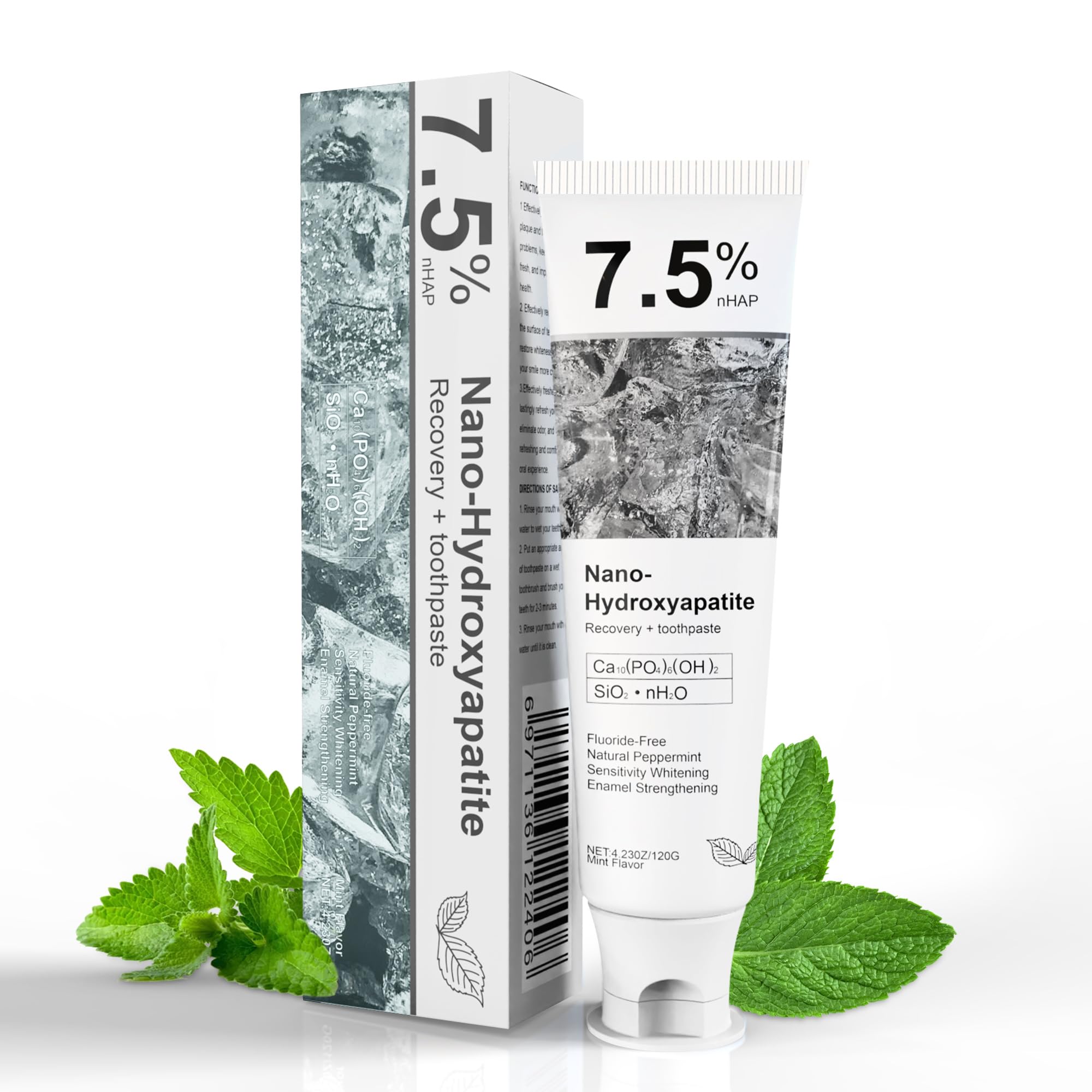 PXHADSMIER pasta dental tubo nano hidroxiapatita protege el esmalte y mantiene aliento fresco