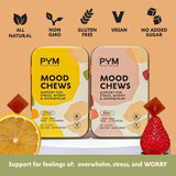 PYM Health Citrus Mood Chews apertura de envase para masticables fáciles de llevar