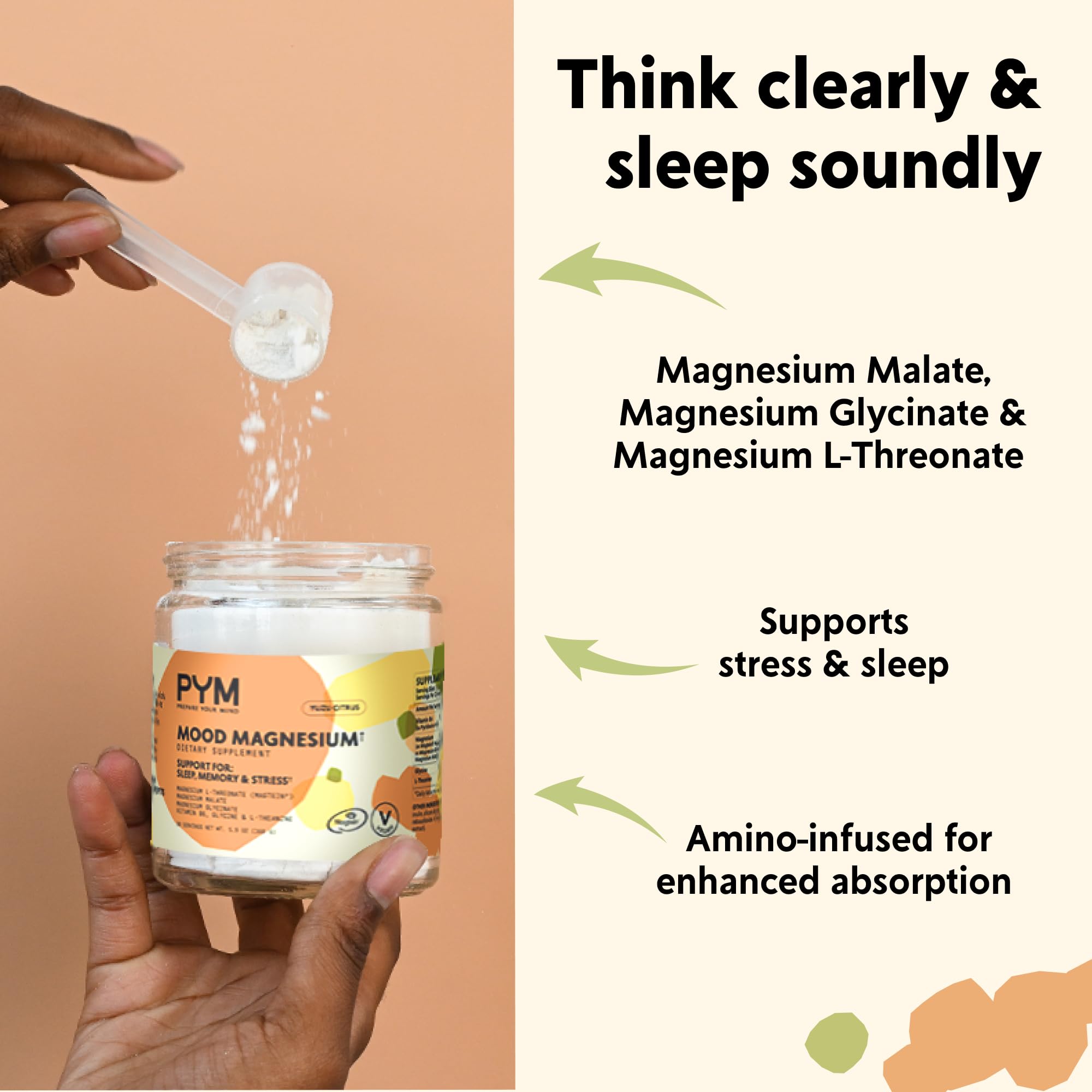 PYM Mood Magnesium: presentación-envase-dosis para viaje.