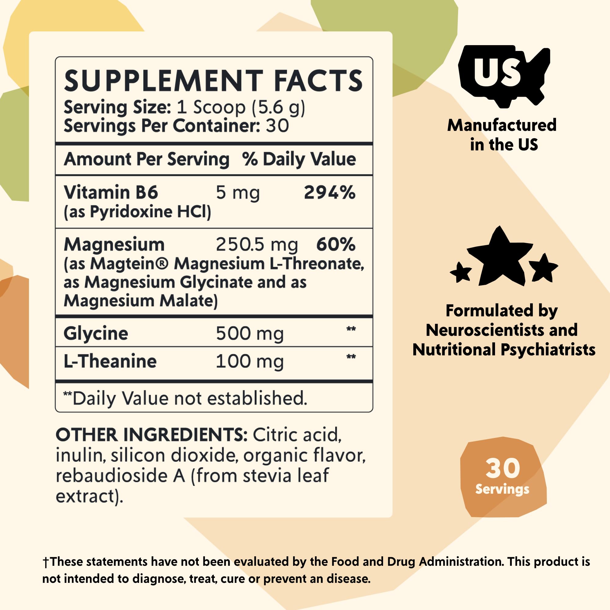PYM Mood Magnesium: sabor-yuzu para apoyar la calma nocturna.