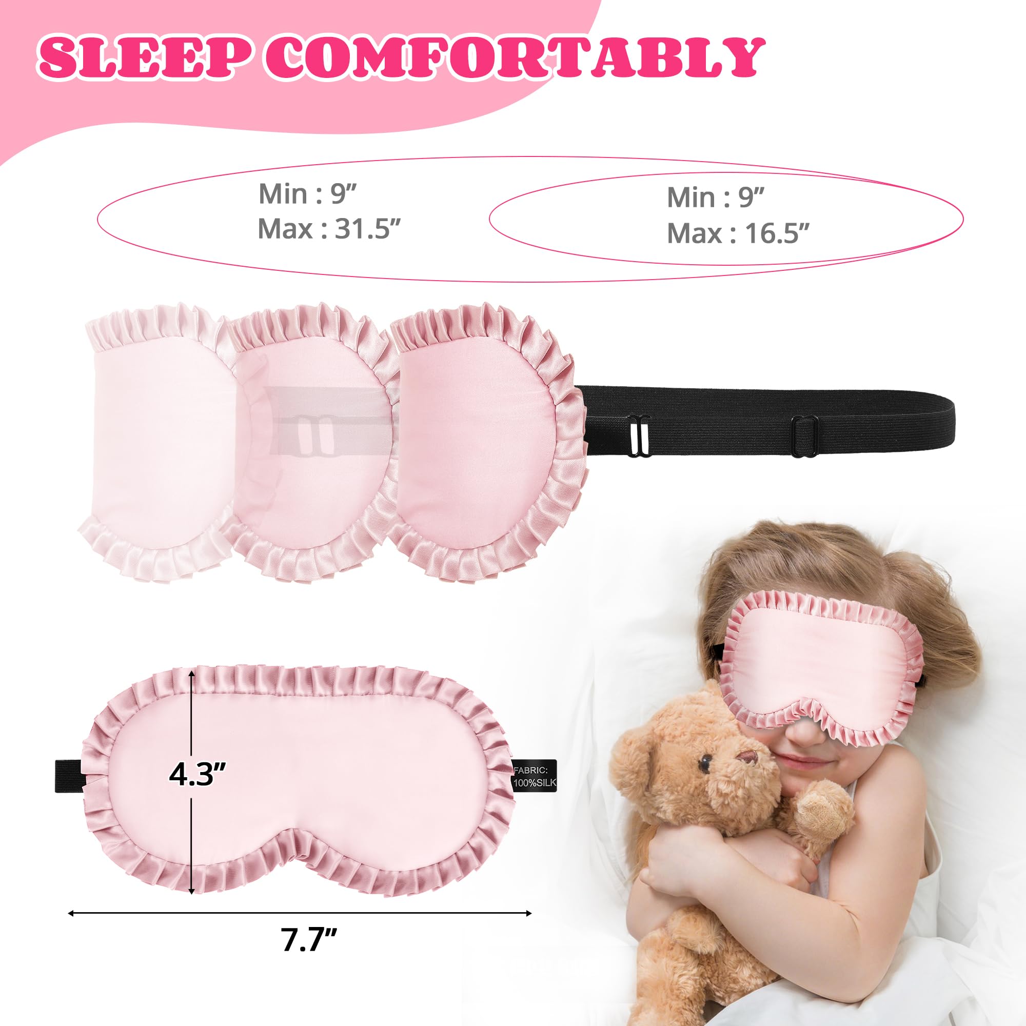 Diseño ligero de la máscara Pyopbow para dormir en cualquier posición.