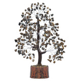 PYOR ojo de tigre: árbol de cristal hecho a mano para energías positivas.