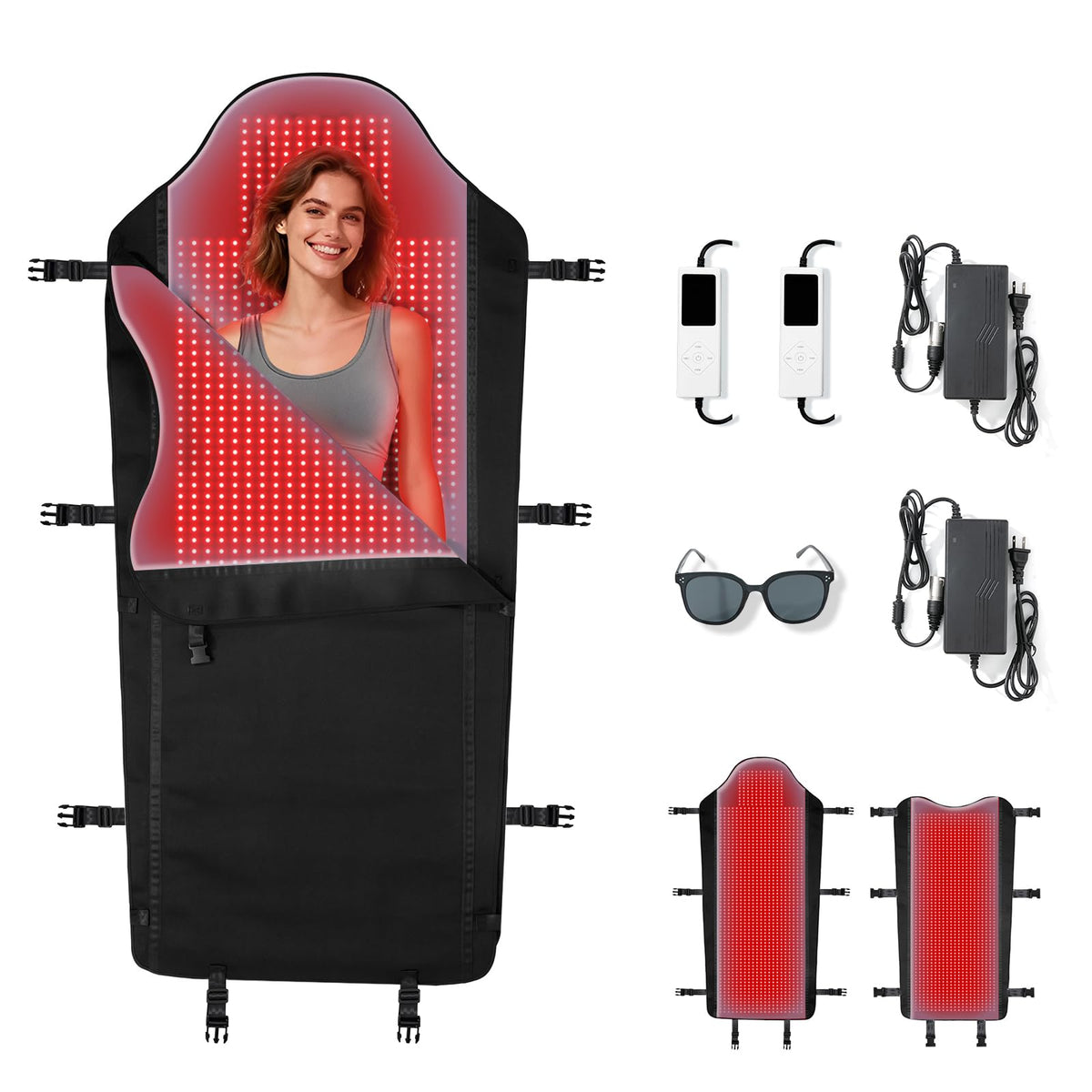 Manta PZJDSR terapia con 2704 LEDs para relajación en casa