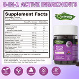 Q'ankyaq gomitas D-mannose en botella, sabor natural para detox renal.