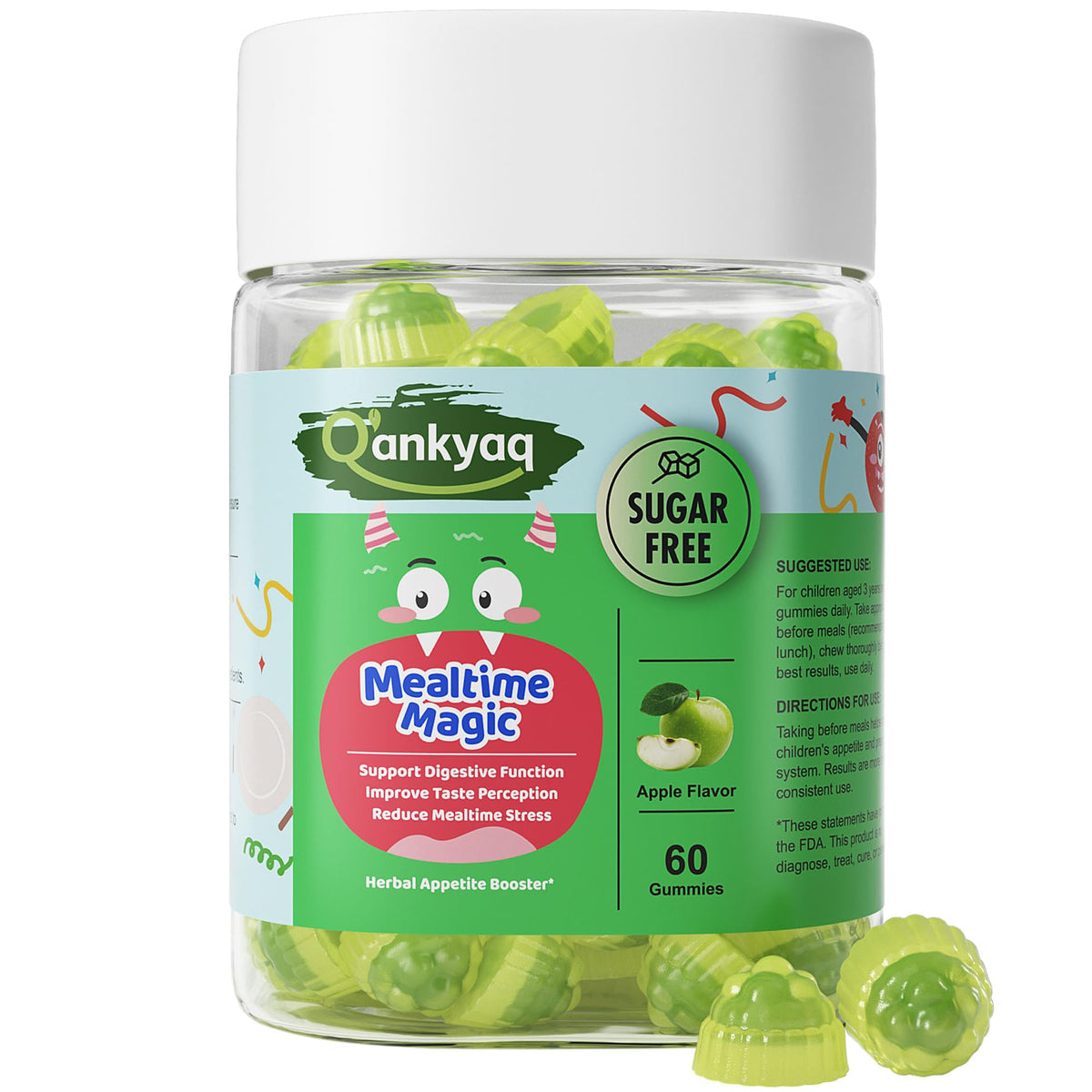 Gominolas Q'ankyaq estimulante del apetito para niños de 3 años antes de comer