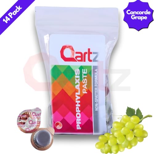 Qartz polvo dental profesional sabor uva, sonrisa más brillante tras el cepillado