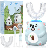 Cepillo infantil QDCYP en forma de U 360° para limpieza total