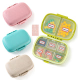 Qeedy-organizador de pastillas de 8 compartimentos, ideal para viajes y casa.