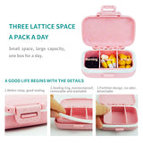 Qeedy pastillas 8 compartimentos rosa, facilita organización de dosis.