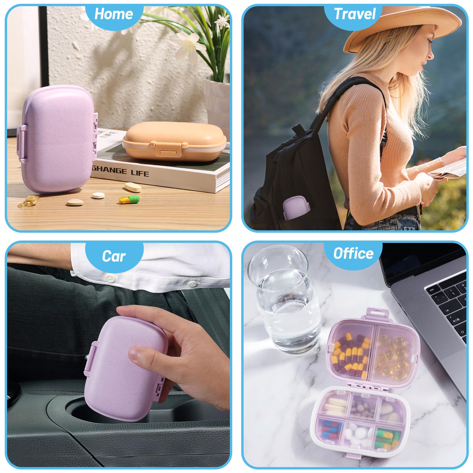 Qeedy usos multiples para viaje y casa con vitaminas y suplementos.