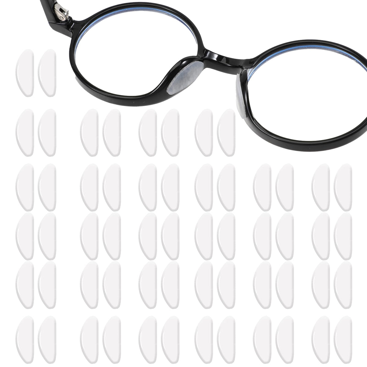 QfwdfcTrenz almohadillas nasales transparentes para gafas, confort diario