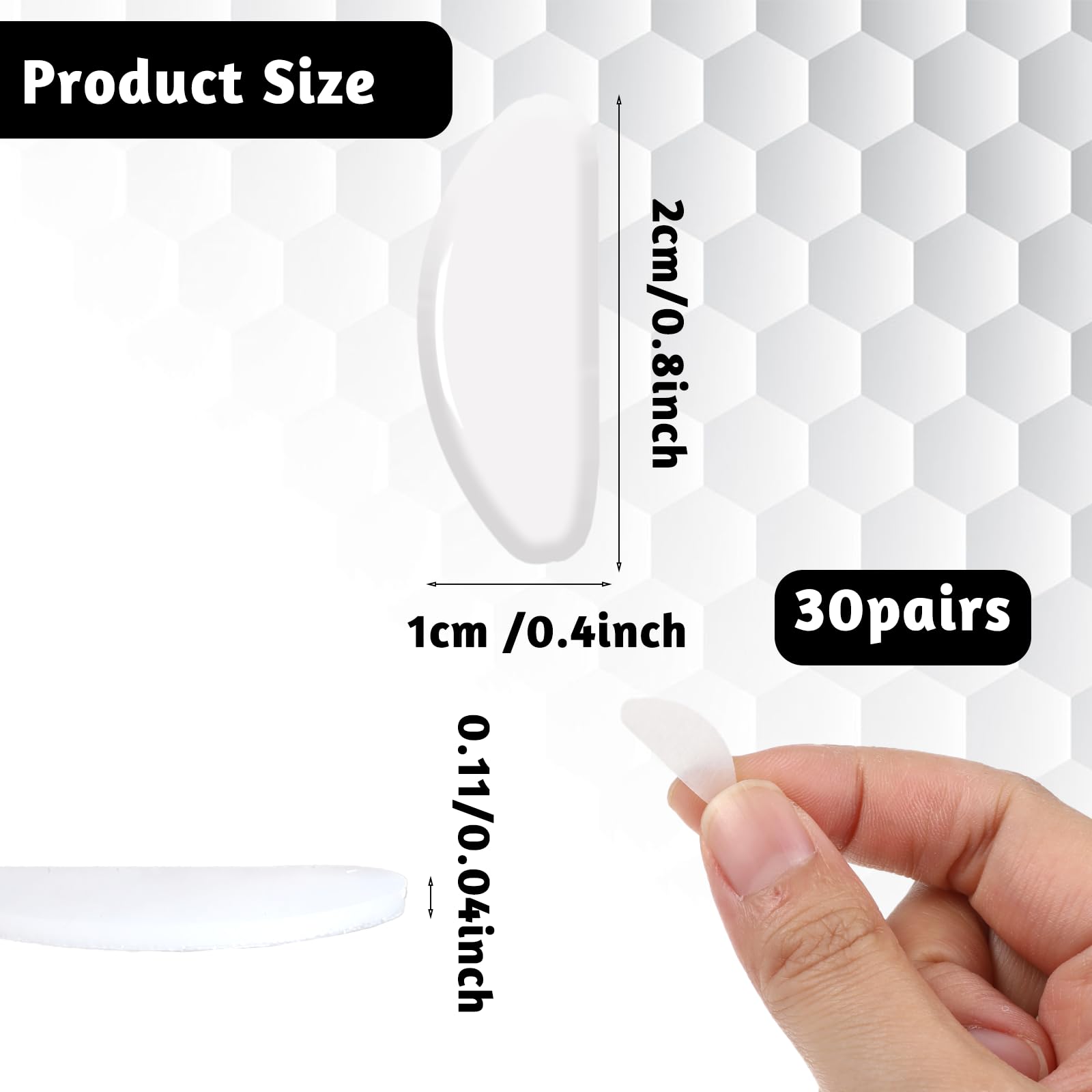 QfwdfcTrenz almohadillas nasales de silicona, anti deslizantes para monturas plásticas