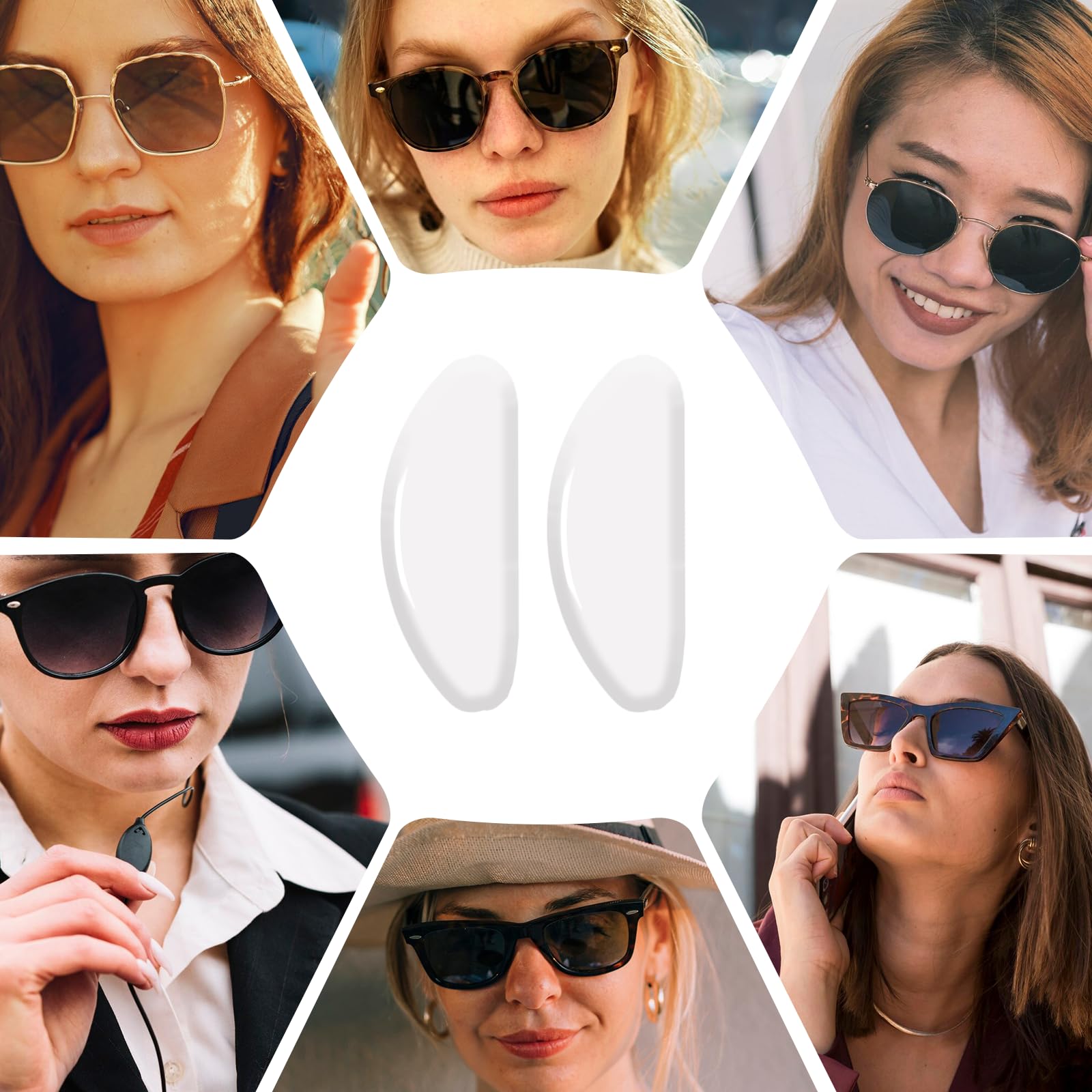 QfwdfcTrenz diseño en forma de D, ajuste estable para gafas