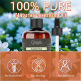 Qiapu aceite esencial en botella de vidrio, aplicación aromática natural.