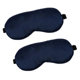 QIHOMPIB antifaz de seda azul marino para dormir, comodidad suave