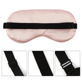Antifaz de seda rosa QIHOMPIB ligero ideal para viajes y descanso nocturno