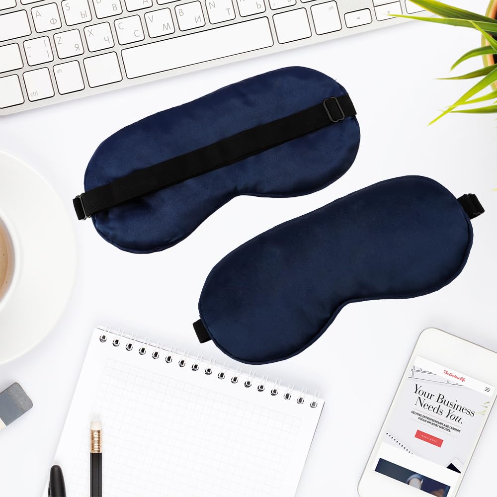 QIHOMPIB antifaz ligero y portátil, ideal para viaje y descanso