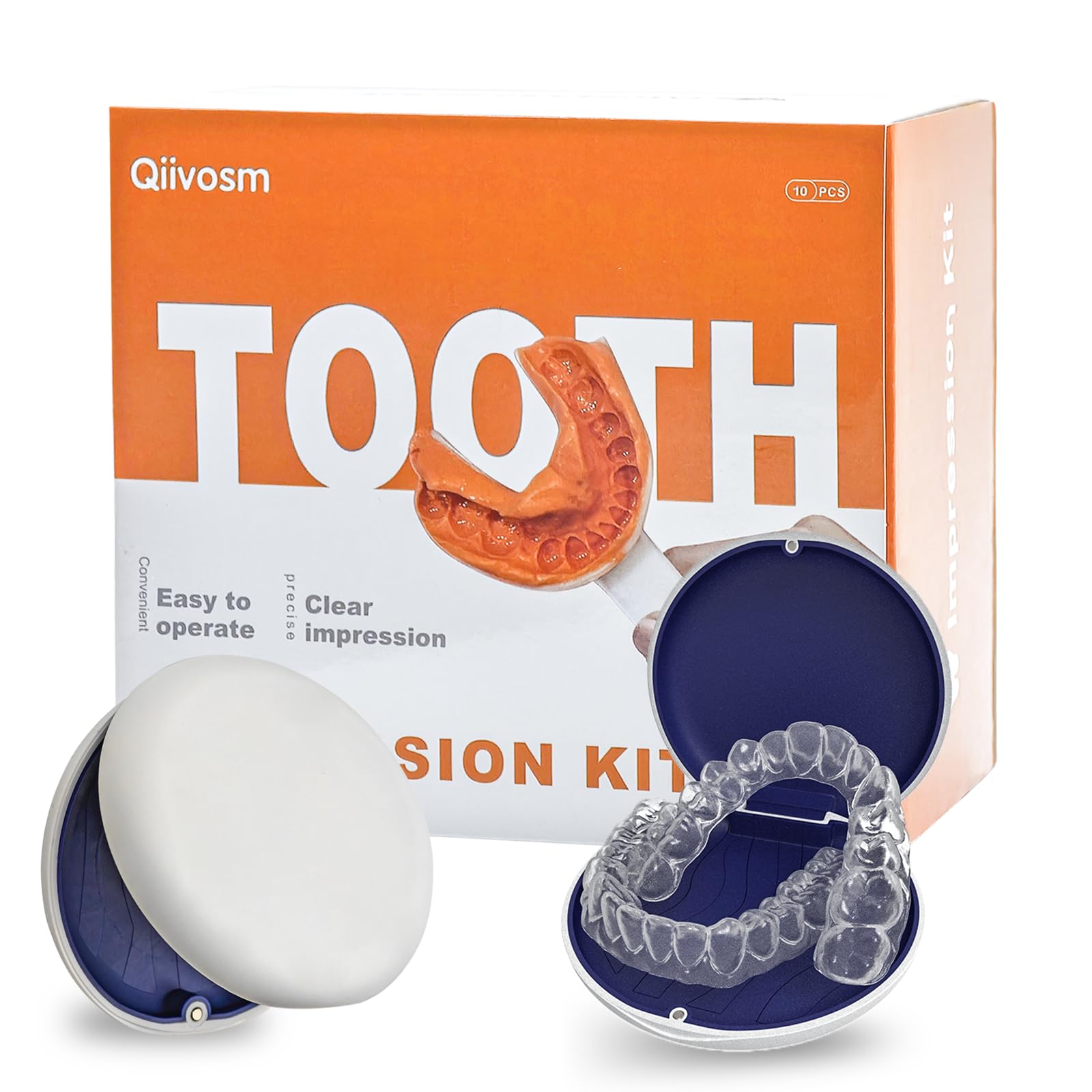Qiivosm Protector Nocturno Dental: molde en casa para un ajuste cómodo.