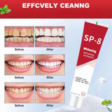 Cuidado bucal diario con SP-8 de QIMHETU para sonrisas saludables.