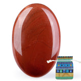 QINJIEJIE jaspe rojo, piedra palma, equilibrio y concentración