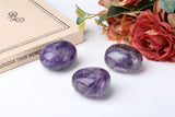 QINJIEJIE amatista de 4-5 cm, piedra natural pulida para energía y equilibrio.