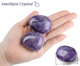 QINJIEJIE amatista irregular, piedra pulida para meditación y decoración del hogar.