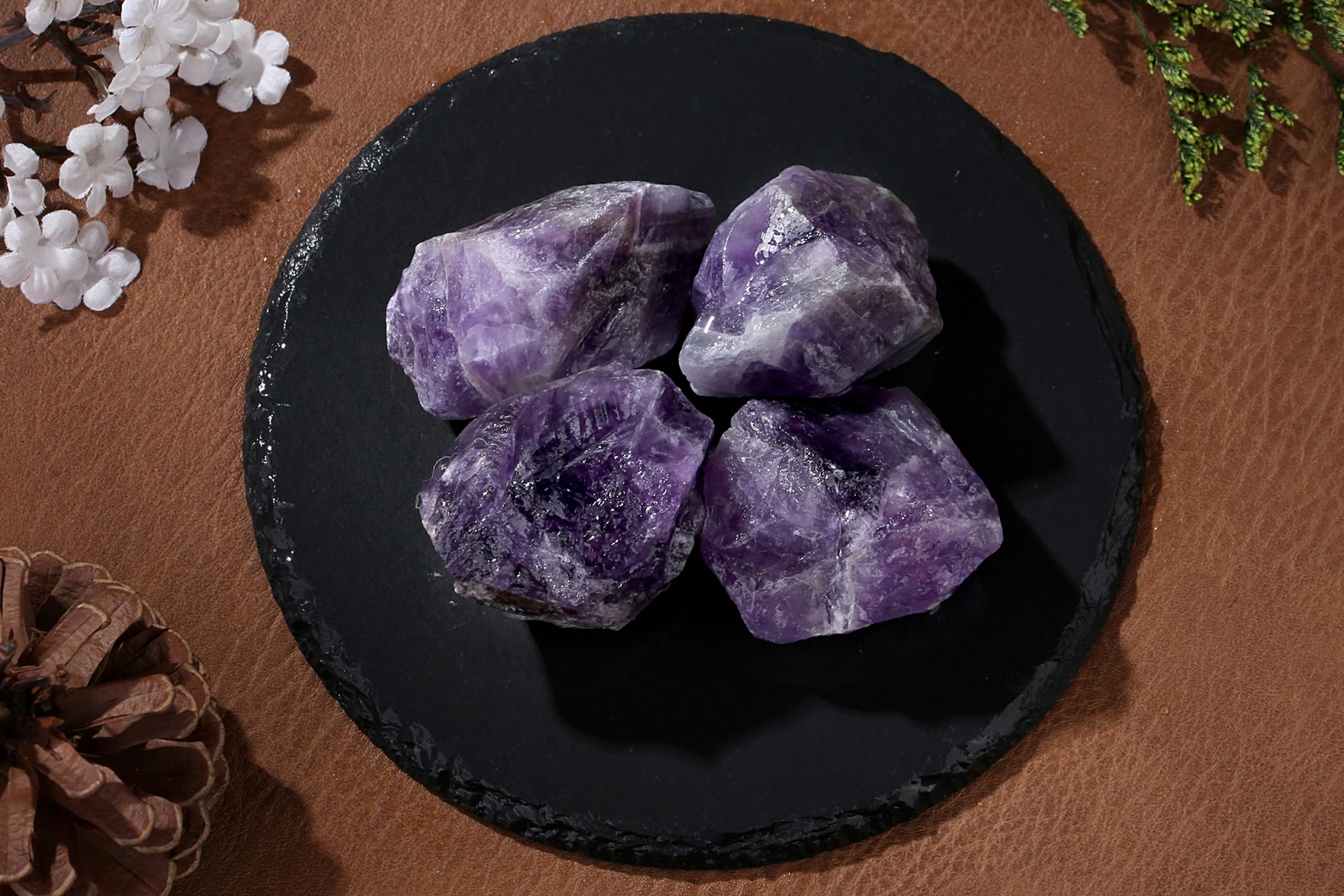 QINJIEJIE amatista pieza grande como regalo artesanal
