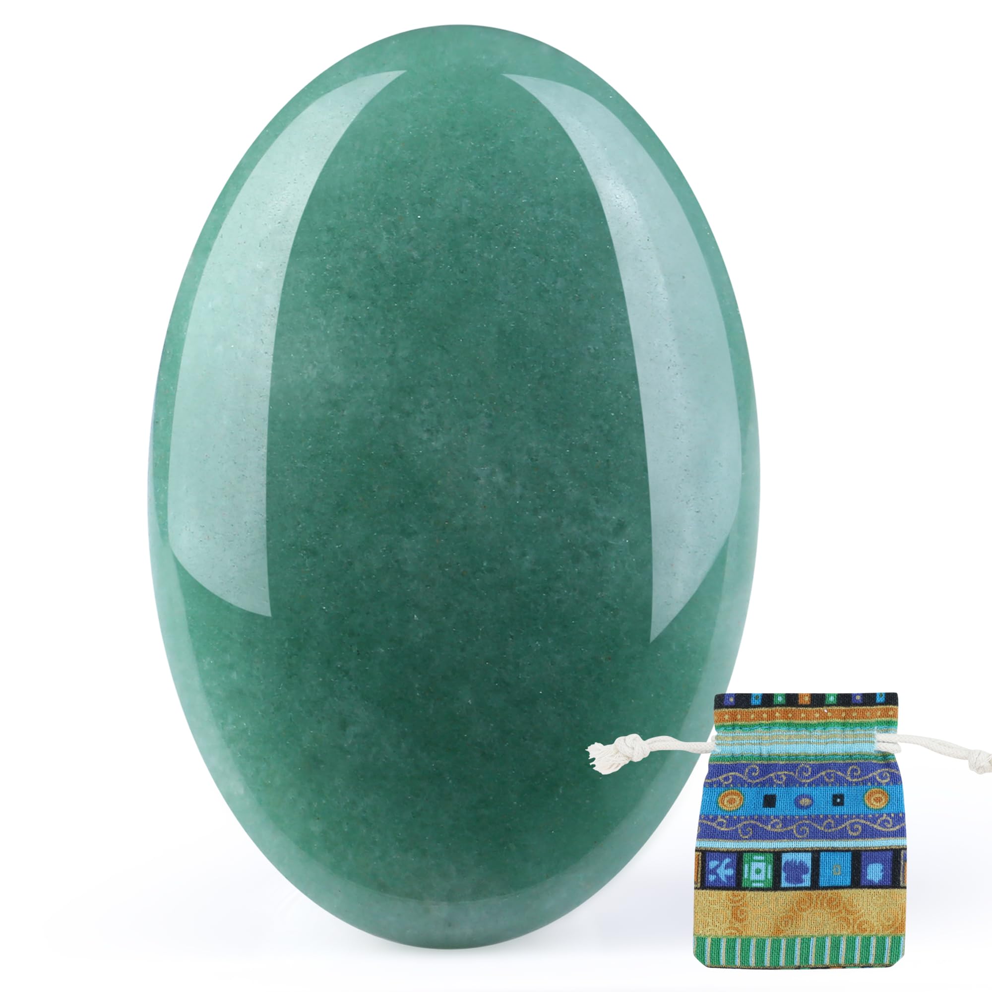QINJIEJIE piedra palma aventurina verde, buena para relajación diaria.