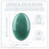 QINJIEJIE aventurina verde, palma pulida para mindfulness.