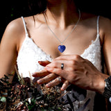 QINJIEJIE colgante lapislazuli para meditación y serenidad