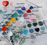 QINJIEJIE Conjunto de cristales multicolor para prácticas conscientes.