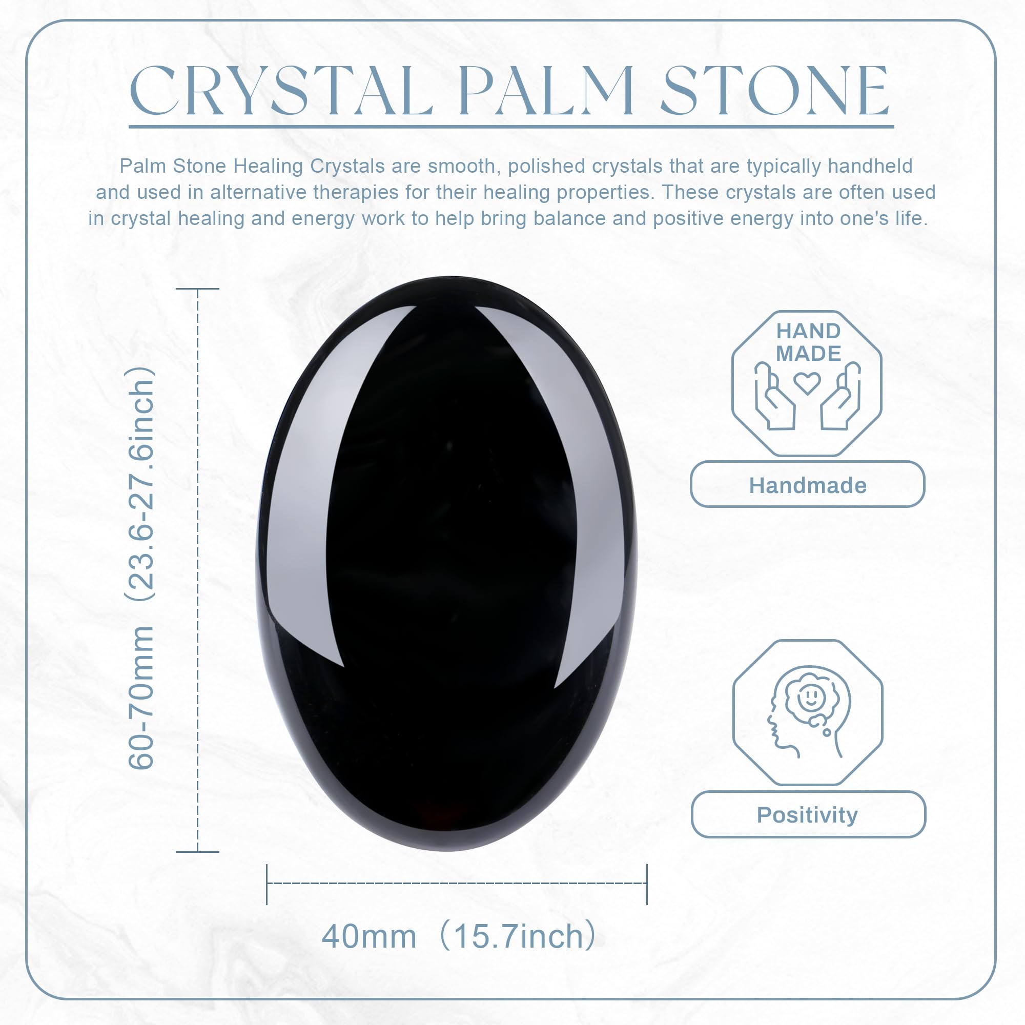 QINJIEJIE obsidiana negra: piedra de verdad para protección y enraizamiento diario.