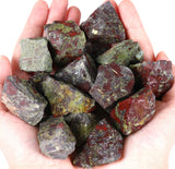 QINJIEJIE Piedra Sangre de Dragón: cristal crudo para decoración y colección.