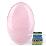QINJIEJIE piedra palma rose quartz, frente, ideal para meditación y relajación