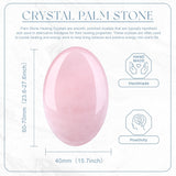 QINJIEJIE piedra palma rose quartz en mano, sensación calmante