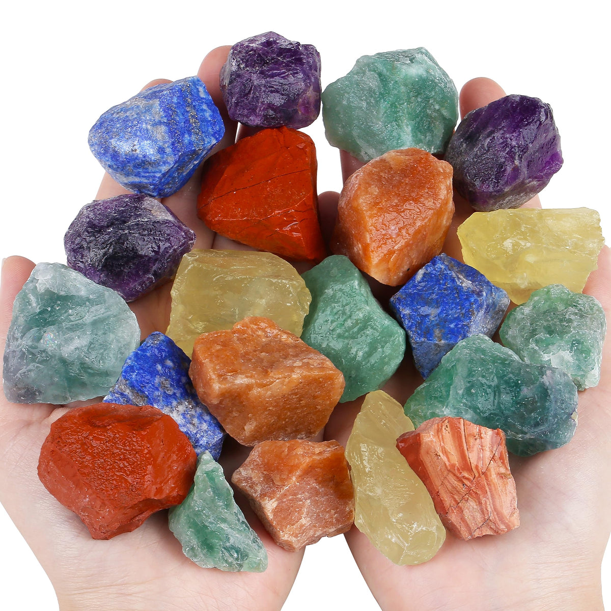 QINJIEJIE cristales crudos para equilibrar los centros energéticos durante la meditación.