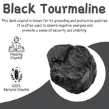 QINJIEJIE turmalina negra: pieza para joyería hecha por ti y decoración artesanal