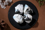 QINJIEJIE pieza de piedra luna arcoíris en decoración del hogar