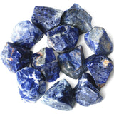 QINJIEJIE sodalita azul cruda, piedras para meditación y relajación.