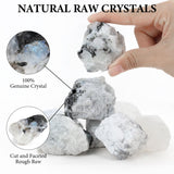 QINJIEJIE fuente decorativa con piedra luna arcoíris, añade un toque natural