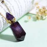QIQIXIN amatista cadena oro 18k, duradera y elegante
