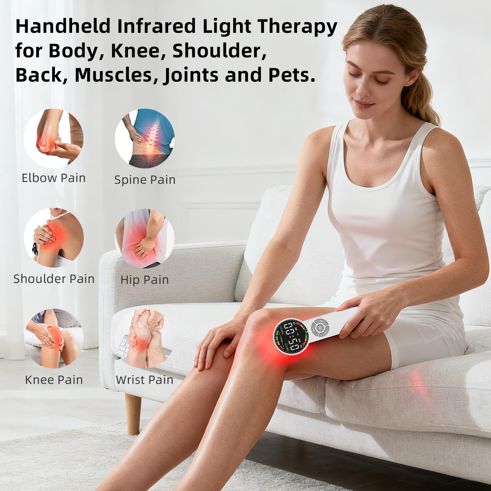 Terapia de luz para perros con Qirelle, opción suave.