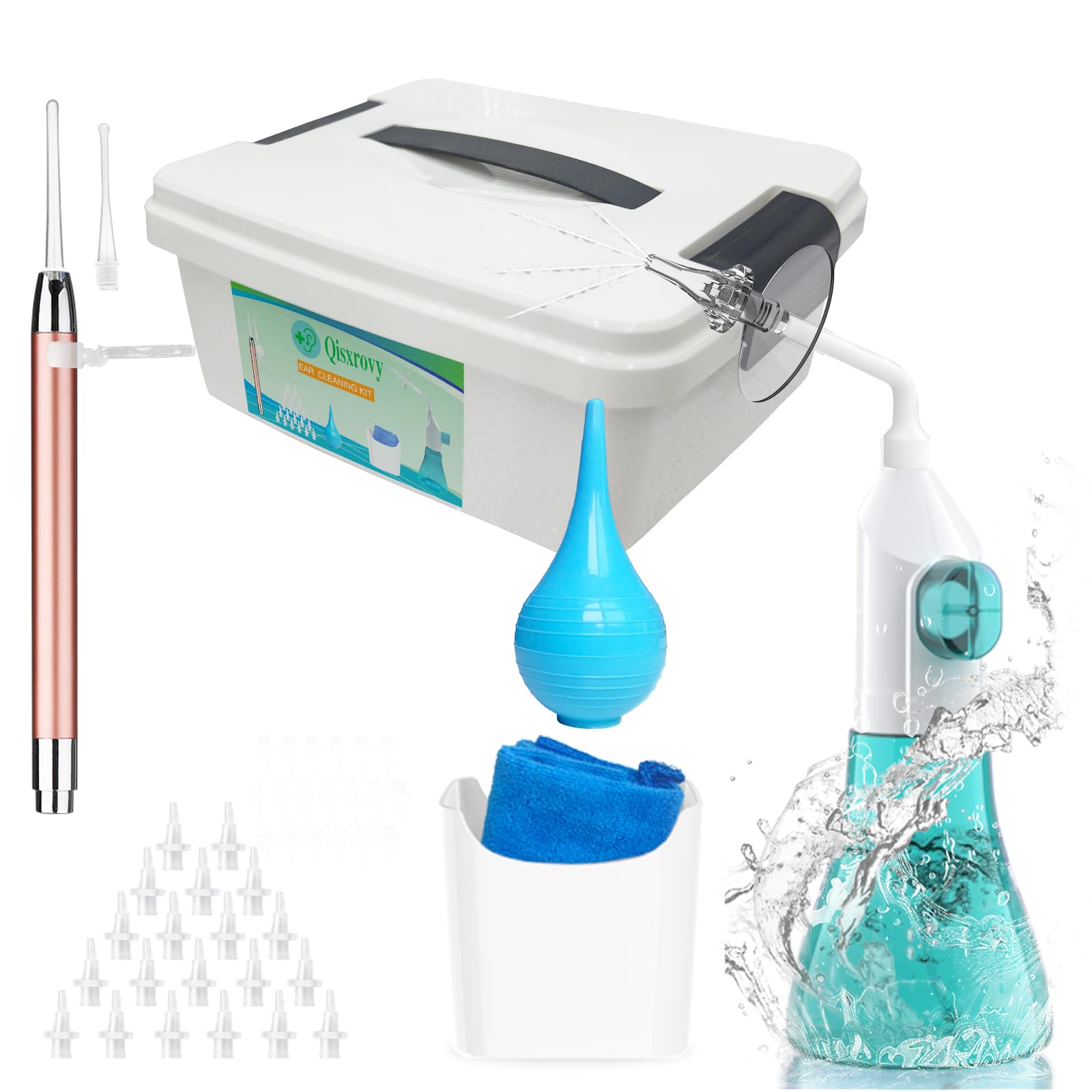 QISXROVY kit de limpieza de cerumen para uso seguro en casa
