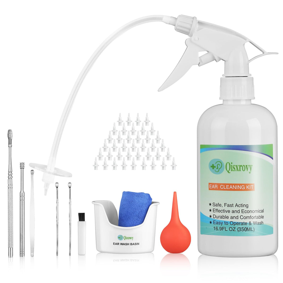 QISXROVY kit limpieza orejas cuenco facilita lavado suave en casa