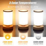 Qiuxunies base táctil para encender y ajustar la intensidad rápidamente.