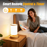 Qiuxunies luz de escritorio junto a ordenador para ambiente estimulante.