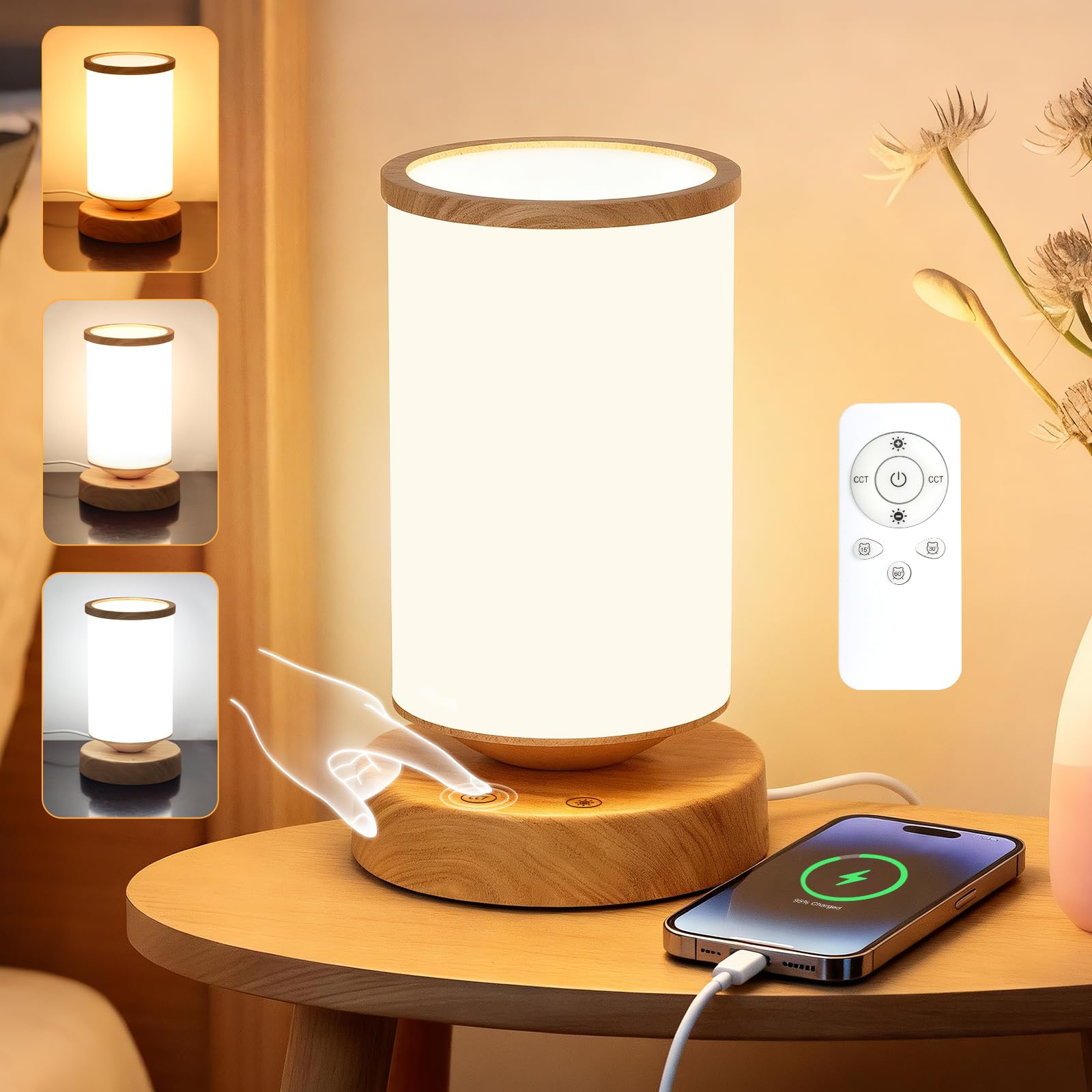 Qiuxunies lámpara en primer plano mostrando luz de 10.000 lux para iluminación natural.