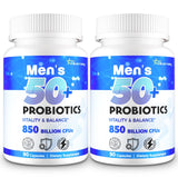 QIVERNAMY Probiotics 50+ en botella cerrada, apoyo digestivo diario.