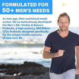 QIVERNAMY Probiotics 50+ con coenzima Q10 para energía suave.