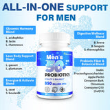 QIVERNAMY Probióticos 50+, prebióticos y CoQ10 para energía y metabolismo.